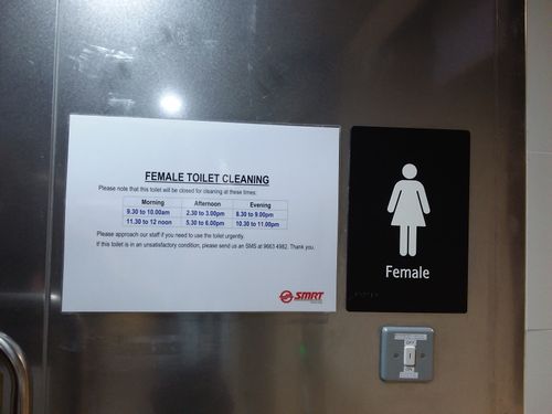 5-Star Toilet - Raffles Place MRT Station